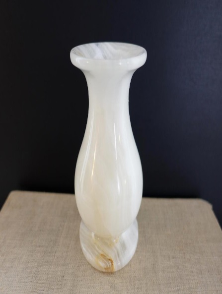 White marble vase