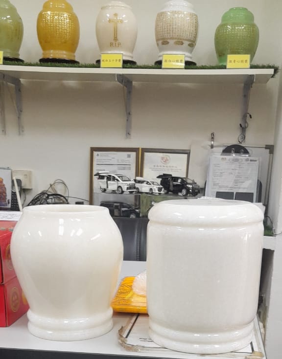 Marble Cremation Jars & Ash Urns